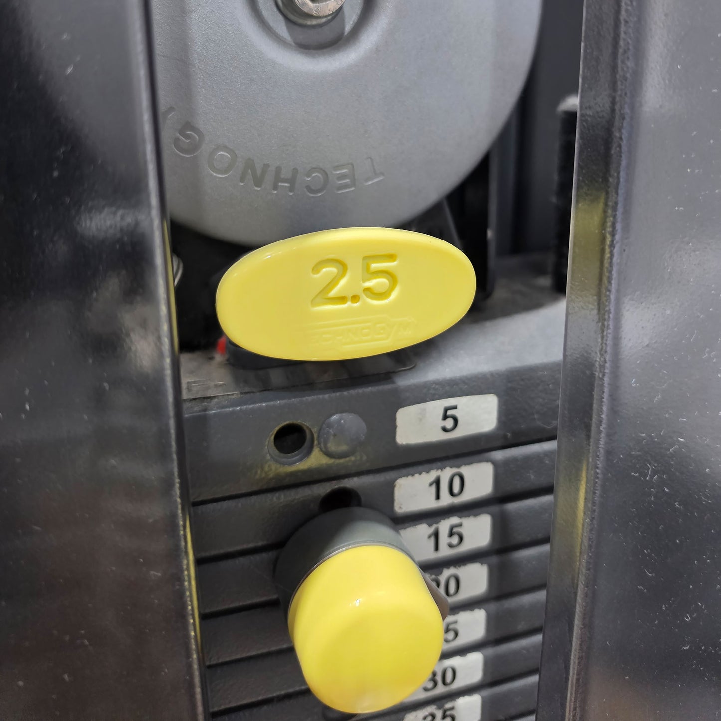 Technogym Butterfly, Pectoral Fly, Einstiegshilfe, Selection Line - Rahmenfarbe Silber, Polster Blau - gebraucht - mit Gebrauchsspuren
