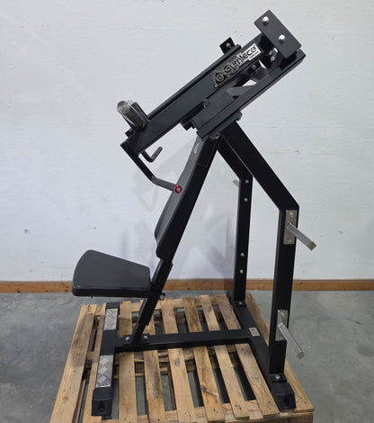 Gymleco 020 Inclined Benchpress, schräge Bankdrückmaschine, Incline Chestpress, Rahmenfarbe Schwarz, gebraucht - überholter Zustand