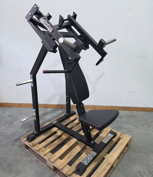 Gymleco 030 Shoulder Press, Schulterpresse, Schulterdrücken Overheadpress, Rahmenfarbe Schwarz, gebraucht - überholter Zustand
