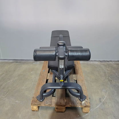 Cybex verstellbare Bauchbank, Adjustable Abdominal Bench, Rahmenfarbe Anthrazit, gebraucht - überholter Zustand