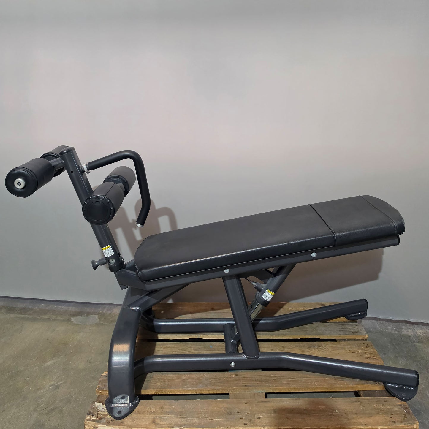 Cybex verstellbare Bauchbank, Adjustable Abdominal Bench, Rahmenfarbe Anthrazit, gebraucht - überholter Zustand