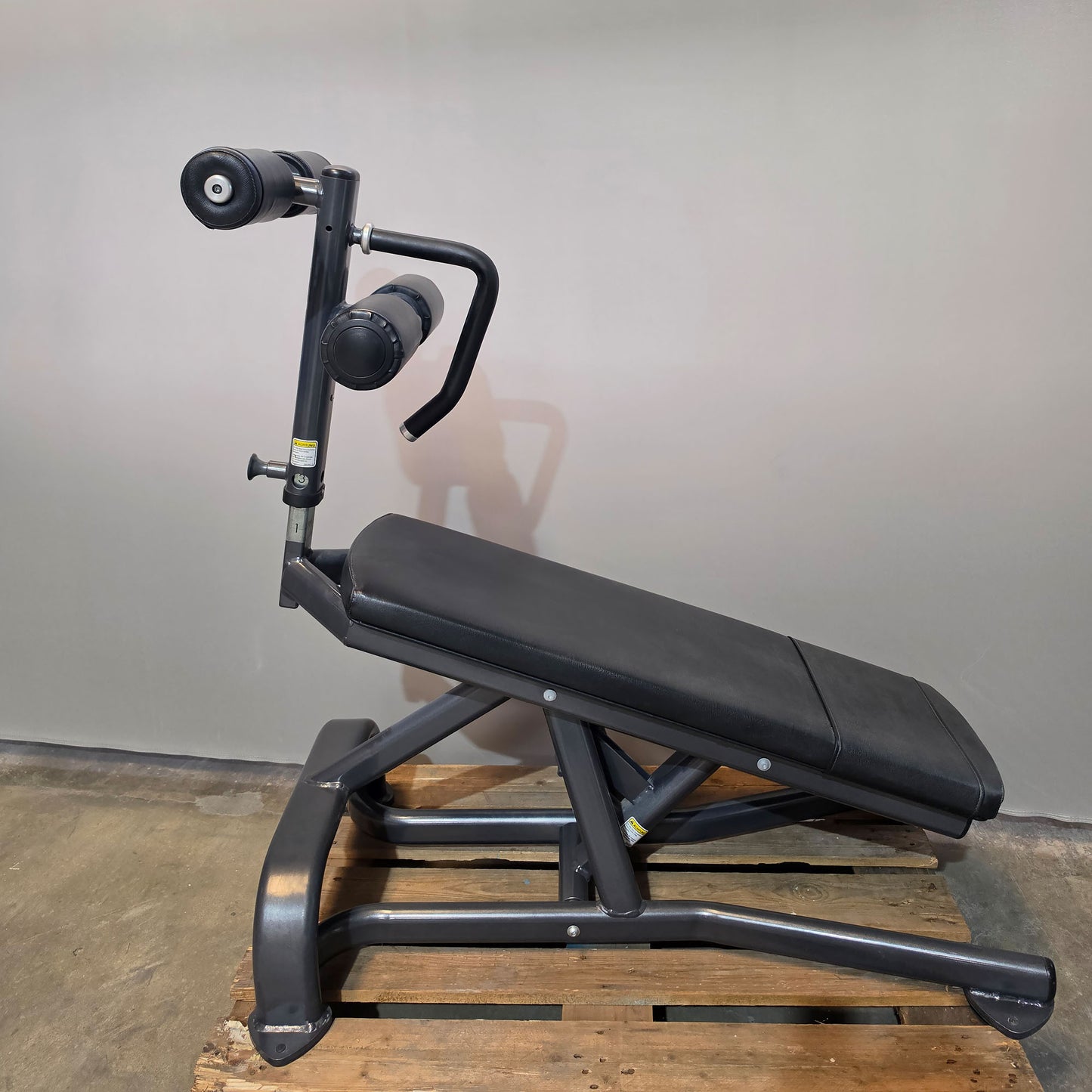 Cybex verstellbare Bauchbank, Adjustable Abdominal Bench, Rahmenfarbe Anthrazit, gebraucht - überholter Zustand