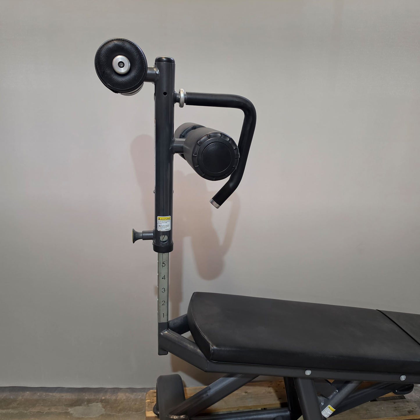Cybex verstellbare Bauchbank, Adjustable Abdominal Bench, Rahmenfarbe Anthrazit, gebraucht - überholter Zustand