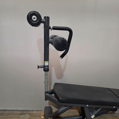Cybex verstellbare Bauchbank, Adjustable Abdominal Bench, Rahmenfarbe Anthrazit, gebraucht - überholter Zustand
