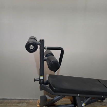 Cybex verstellbare Bauchbank, Adjustable Abdominal Bench, Rahmenfarbe Anthrazit, gebraucht - überholter Zustand