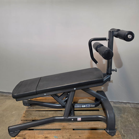Cybex verstellbare Bauchbank, Adjustable Abdominal Bench, Rahmenfarbe Anthrazit, gebraucht - überholter Zustand