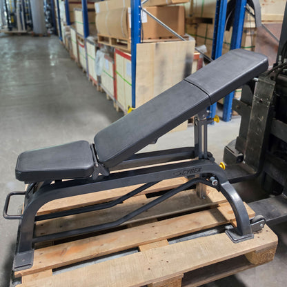 Cybex verstellbare Hantelbank ohne Ablagen, Universalbank, Adjustable Workout Bench, Rahmenfarbe Anthrazit, gebraucht - mit Gebrauchsspuren