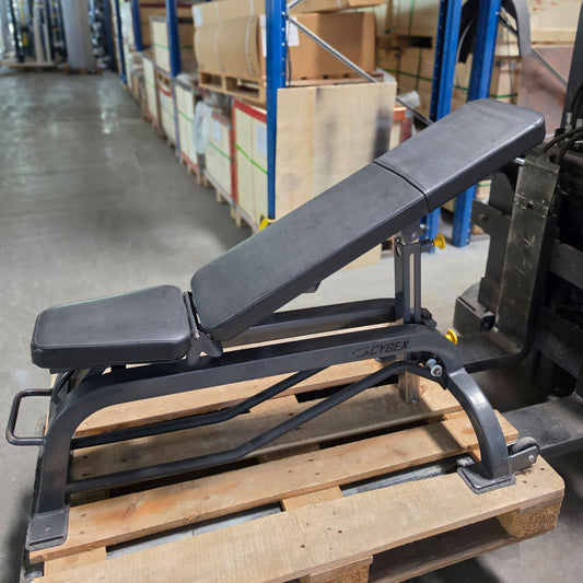 Cybex verstellbare Hantelbank ohne Ablagen, Universalbank, Adjustable Workout Bench, Rahmenfarbe Anthrazit, gebraucht - mit Gebrauchsspuren
