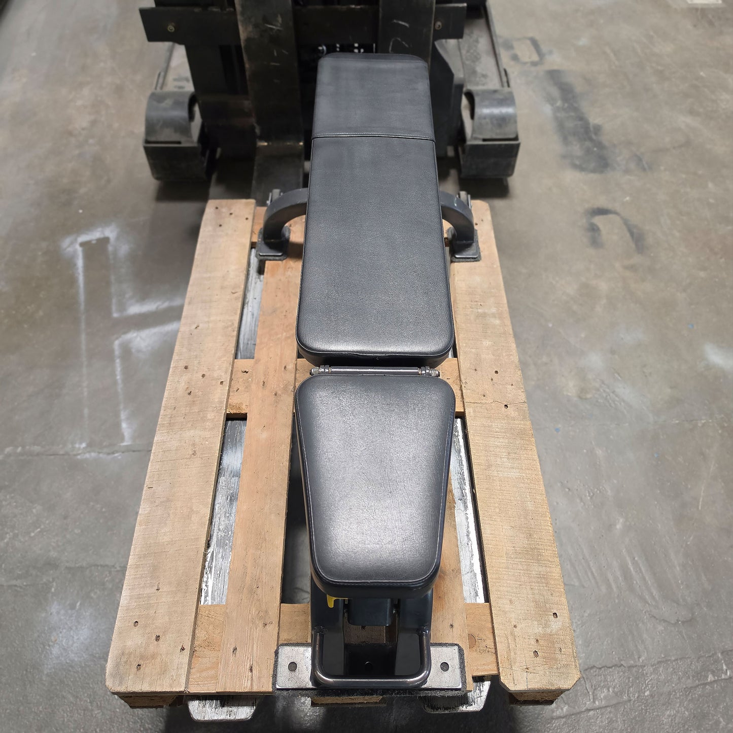 Cybex verstellbare Hantelbank ohne Ablagen, Universalbank, Adjustable Workout Bench, Rahmenfarbe Anthrazit, gebraucht - mit Gebrauchsspuren