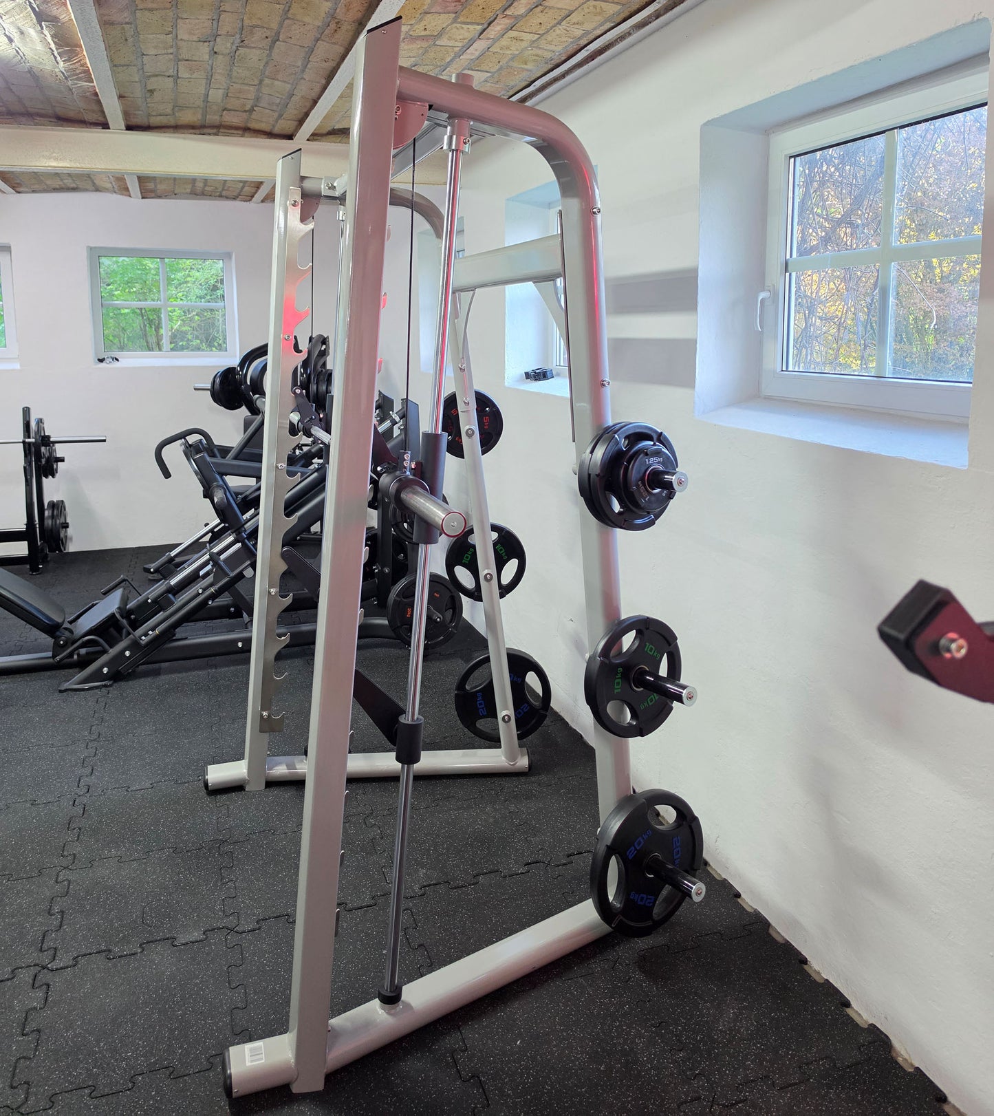 DankSport Multipresse geführt, Smith Machine, Rahmenfarbe Silber und Schwarz, NEU