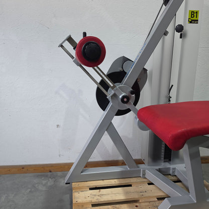 SVG Beinstrecker u. Beinbeuger liegend 2 in 1 Kombigerät, sitzend / liegend verstellbar, MPG, Farbe Silber, gebraucht - überholter Zustand