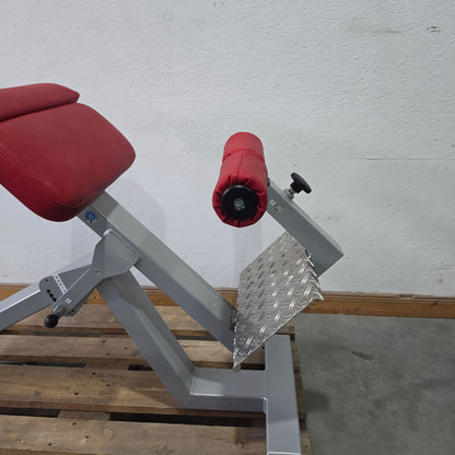 SVG Hyperextension 45° - Back extension bench and lumbar trainer in one device, adjustable, frame color silver, used - refurbished condition