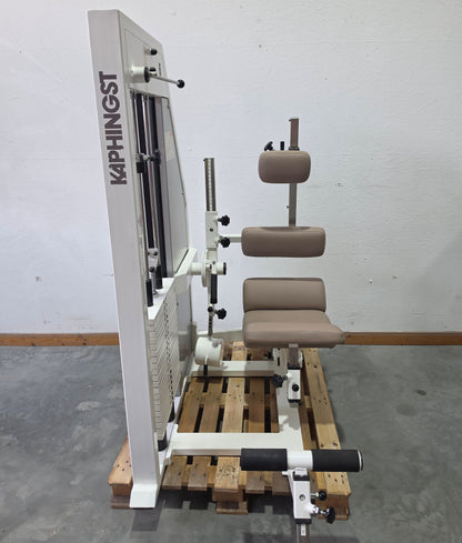 Kaphingst Rückenstrecker RA14, Hyperextension Kraftgerät, sehr variabel einstellbar, Lower Back Machine, Farbe Weiß, gebraucht - geprüfter Zustand mit Gebrauchsspuren