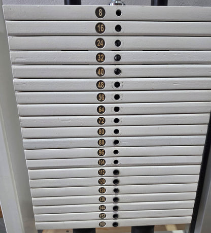 Kaphingst Rückenstrecker RA14, Hyperextension Kraftgerät, sehr variabel einstellbar, Lower Back Machine, Farbe Weiß, gebraucht - geprüfter Zustand mit Gebrauchsspuren