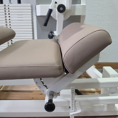 Kaphingst Rückenstrecker RA14, Hyperextension Kraftgerät, sehr variabel einstellbar, Lower Back Machine, Farbe Weiß, gebraucht - geprüfter Zustand mit Gebrauchsspuren