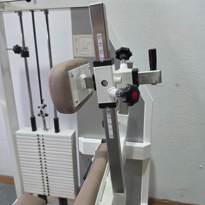 Kaphingst Rückenstrecker RA14, Hyperextension Kraftgerät, sehr variabel einstellbar, Lower Back Machine, Farbe Weiß, gebraucht - geprüfter Zustand mit Gebrauchsspuren