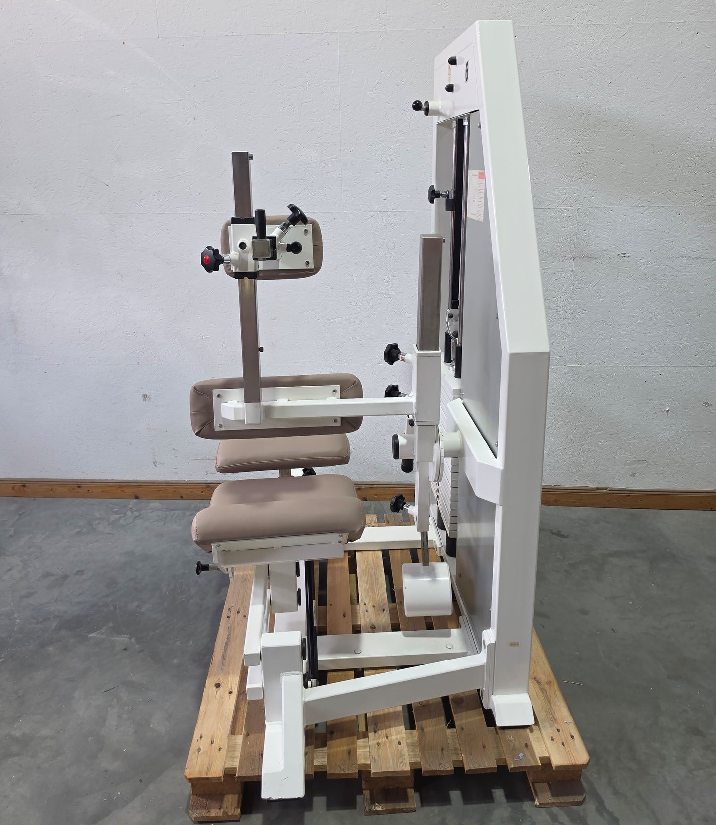 Kaphingst Rückenstrecker RA14, Hyperextension Kraftgerät, sehr variabel einstellbar, Lower Back Machine, Farbe Weiß, gebraucht - geprüfter Zustand mit Gebrauchsspuren