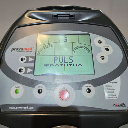 Proxomed Motion Relax 500, Emotion Fitness, Recumbent, Liegeergometer,  Display Anzeige teilweise beschädigt, gebraucht mit Gebrauchsspuren