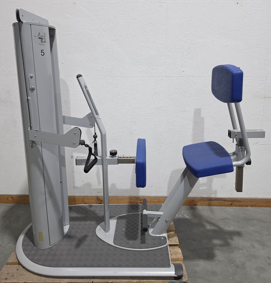 Dr. Wolff Multifidus Trainer 906, Segmentale Stabilisation der LWS, sitzend, Farbe Silber, gebraucht - überholter Zustand