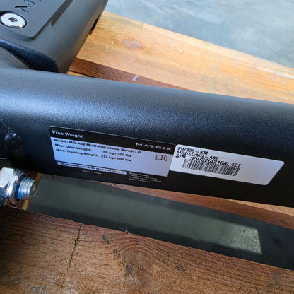 Matrix Magnum MG-A82 Universalbank verstellbar, Hantelbank ohne Ablage, Magnum Multi-adjustable Bench LP, Rahmenfarbe Schwarz, gebraucht - überholter Zustand