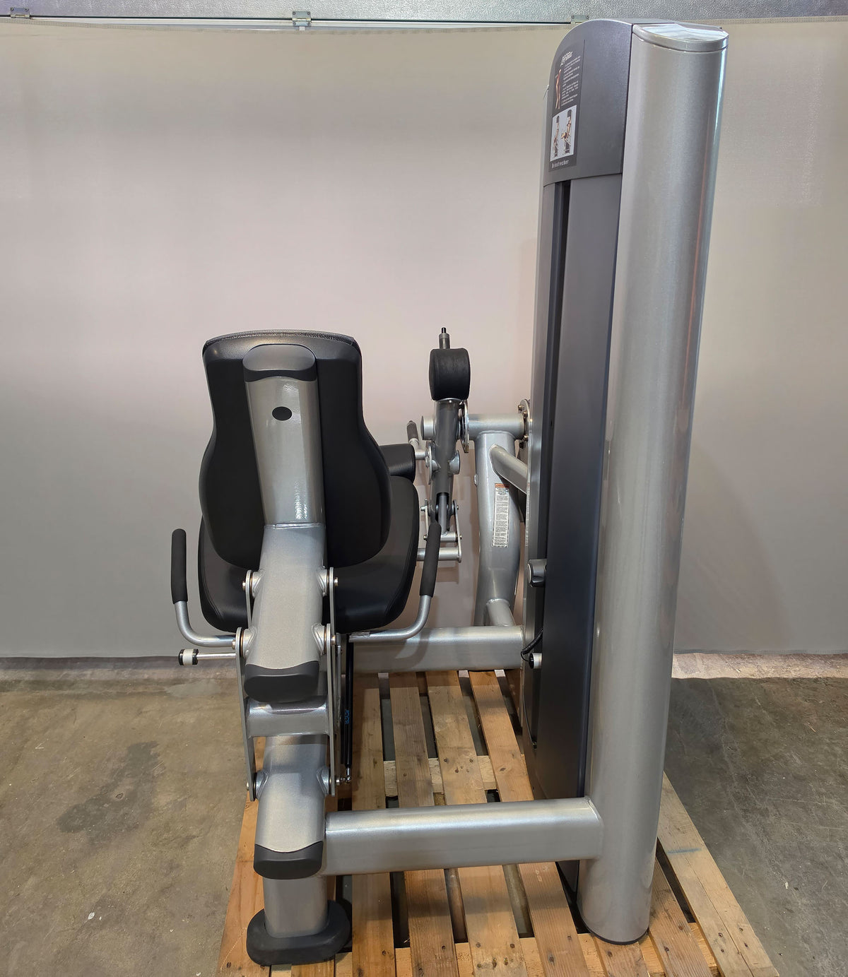 Life Fitness 2er Set = Beinstrecker und Beinbeuger, Leg Extension and Leg Curl Set, Signature Serie, Rahmenfarbe Silber, gebraucht - überholter Zustand