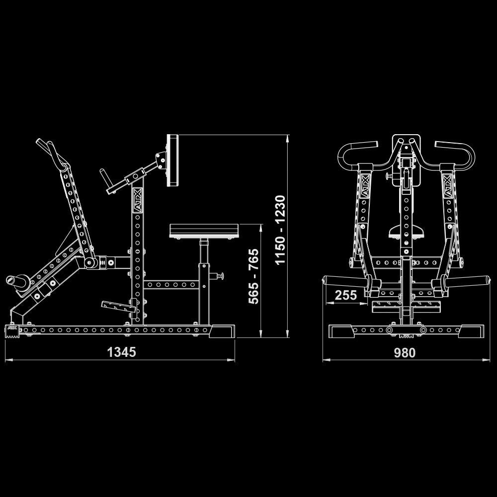 ATX Lateral Row Machine - Rudergerät