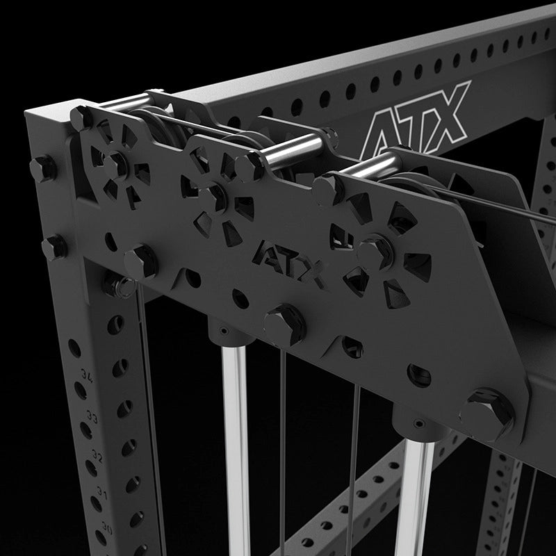 ATX Cable Half Rack mit 2 x 90 kg Steckgewichten