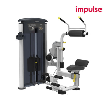 Impulse Fitness Bauch und Rückenstrecker, 2 in 1 Kombimaschine, IT9534, Abdominal/Back Extension, 90kg Gewichtsblock