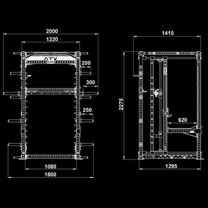 ATX Fahrbare Multipresse - Power Smith Rack