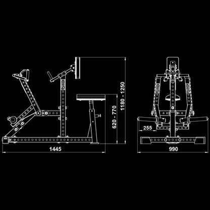 ATX Rücken - Rudergerät - Back-Contractor RMX-760