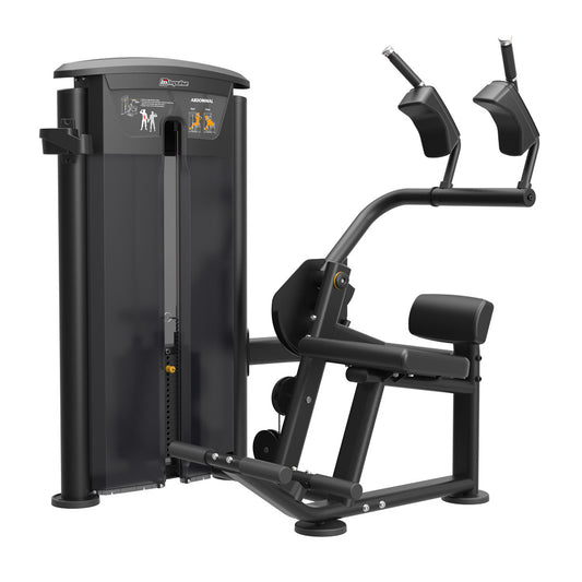 Impulse Fitness Bauchmaschine, IT9514, AB Machine, 90kg Gewichtsblock, Black Edition