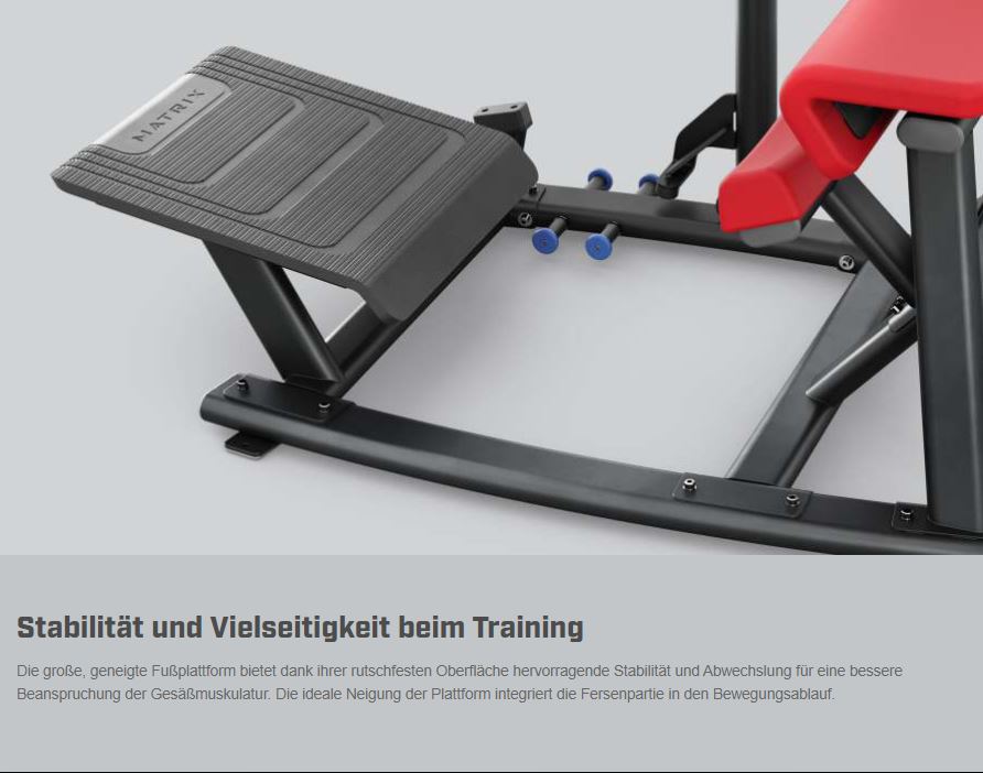 Matrix Magnum Glute Trainer MG-PL78, hip thrust machine, glute machine, buttock machine for buttock training, frame color black, used - refurbished condition