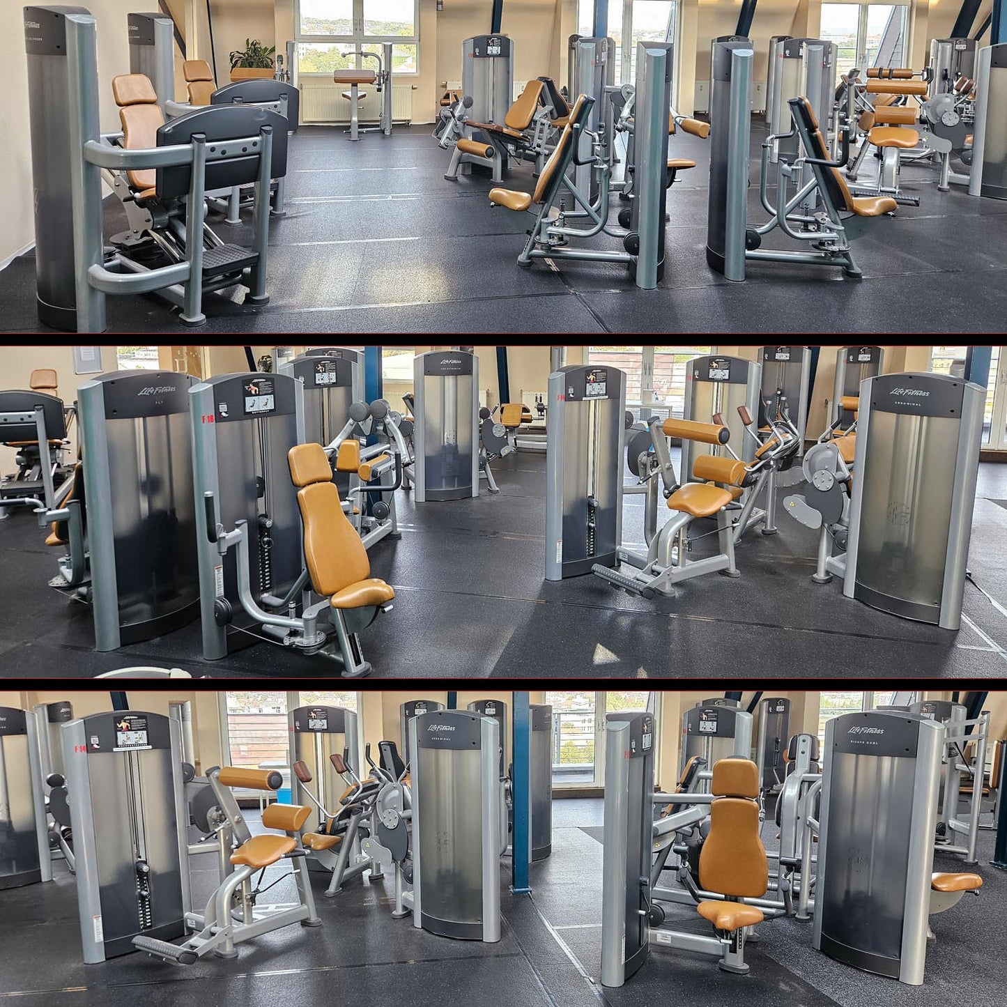 Life Fitness & Hammer Strength - 95 Fitnessgeräte - 105 Stationen, Kraftgeräte, Cardiogeräte, Plate loaded Geräte, Bänke etc - komplettes Fitnessstudio - gebraucht, überholter TOP Zustand