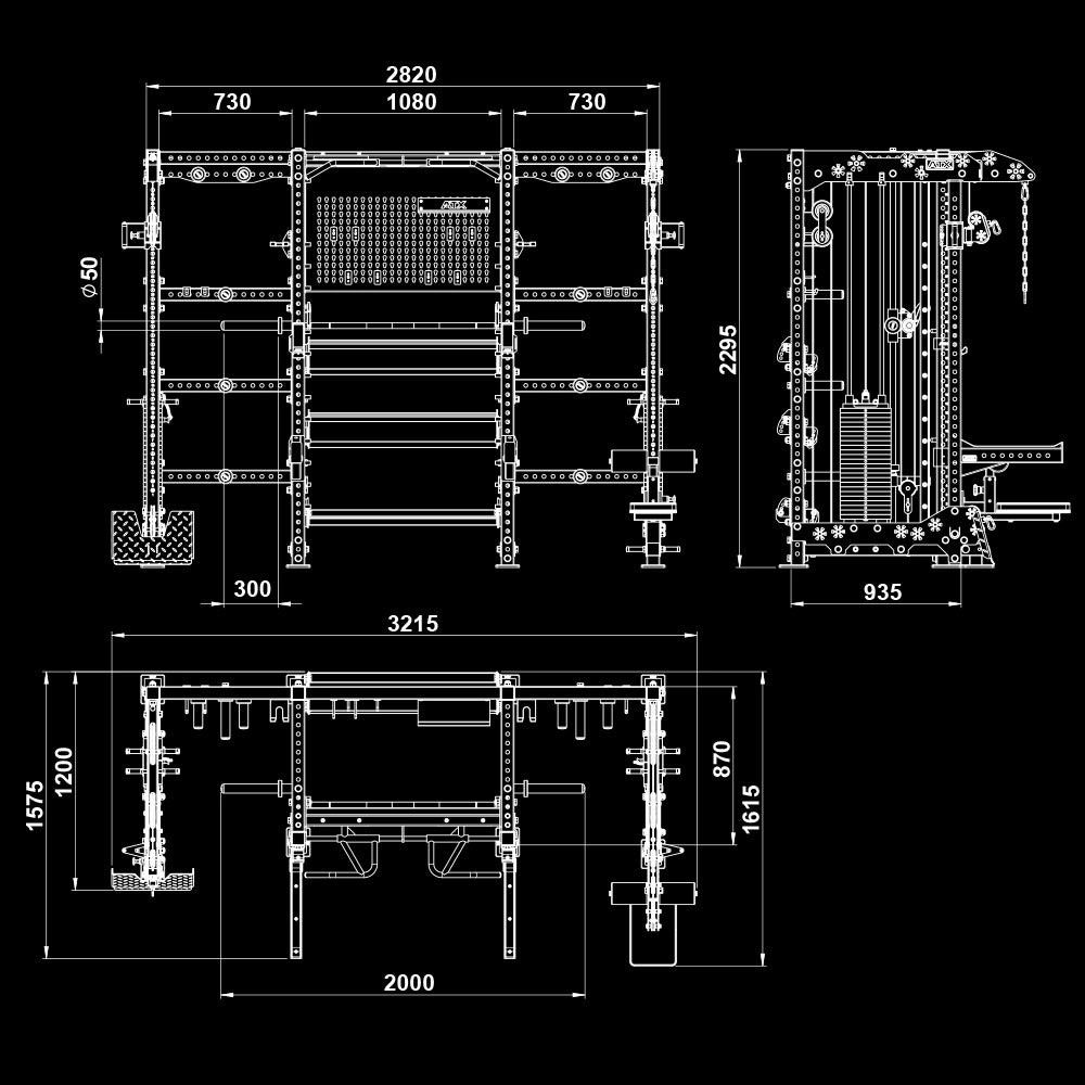 ATX Multi Cable Rack & Storage Station - THE WALL inkl. Multipresse