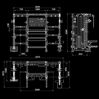 ATX Multi Cable Rack & Storage Station - THE WALL inkl. Multipresse