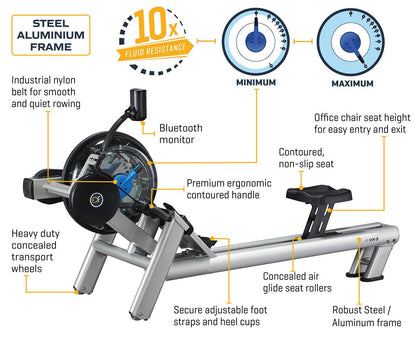 First Degree Vortex VR-3 Fluid Rower - rowing machine