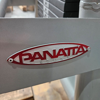 Panatta 5 Stationenturm mit Cable Crossover - Jungle Machine + Cable Station with Connection Bar - 5 Stack Multi Funktionsturm, Rahmenfarbe Silber, gebraucht - geprüfter Zustand