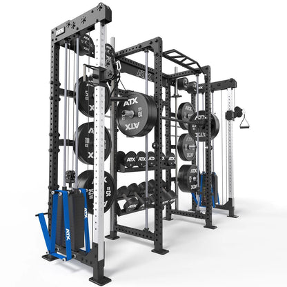ATX Cable Cross Rack with 2 x 90 kg plug-in weights and many extras