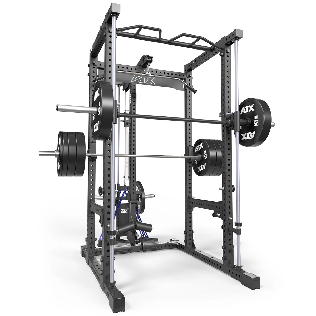 ATX Power Rack Komplettsystem mit Latzug-Plate Load + Multipresse
