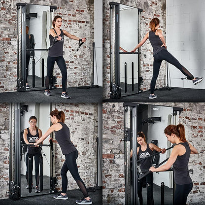 ATX Duale Wandzugstation -Mirror- mit 2 x 60 kg Steckgewichten
