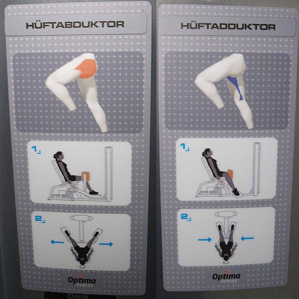Life Fitness Optima Series - 2 in 1 Kombigeräte - 6 Kraftgeräte im Set, perfekt für Hotel, Firmenfitness, Verein oder kleiner Fitnessraum, gebraucht