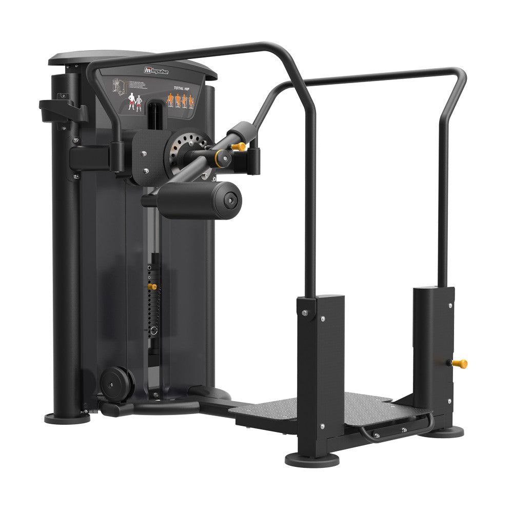 Impulse Fitness Kickmaschine, Multi Hip, Hüftpendel, IT9509, Total Hip, 90kg Gewichtsblock, Black Edition