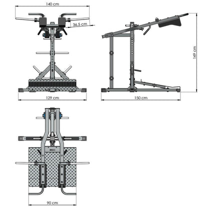 ATX Squat-Calf Machine / Viking Press 3 in 1