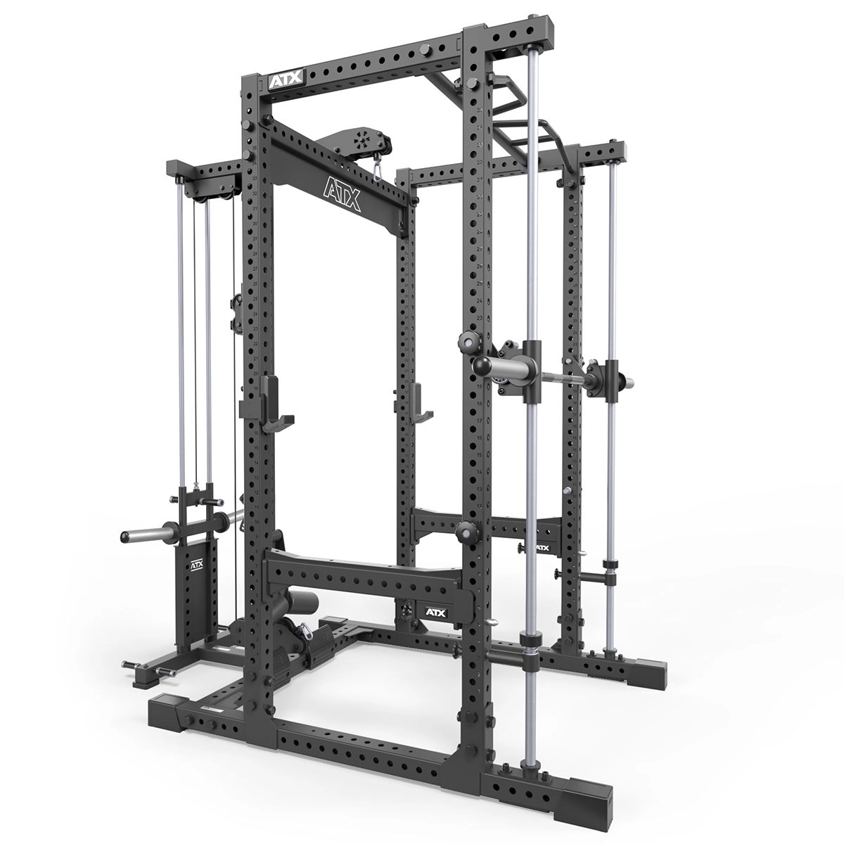ATX Power Rack Komplettsystem mit Latzug-Plate Load + Multipresse
