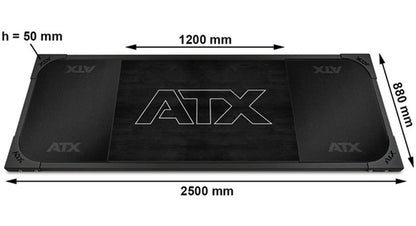 ATX Deadlift Platform with ATX Outline Logo - Black
