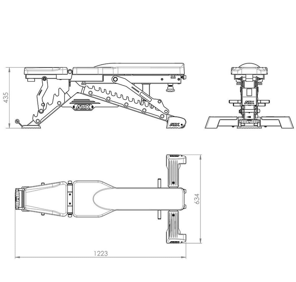 ATX Warrior Bench - Slim Neues Modell