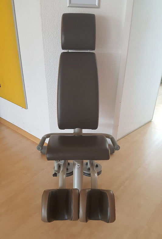 TechnoGym Easy Line Zirkelgerät, Adduktor und Abduktor, Kombigerät 2 in 1, Einzelgerät hydraulisch, Polster Braun, gebraucht
