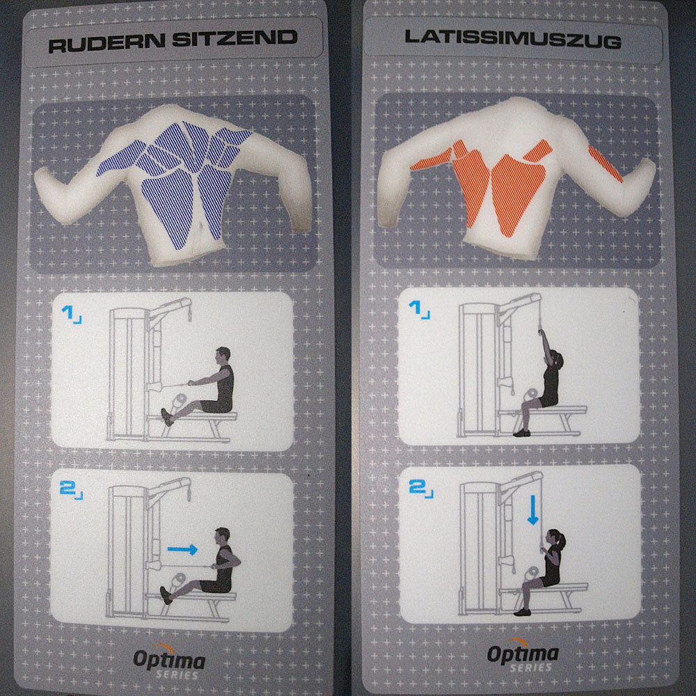 Life Fitness Optima Series - 2 in 1 Kombigeräte - 6 Kraftgeräte im Set, perfekt für Hotel, Firmenfitness, Verein oder kleiner Fitnessraum, gebraucht