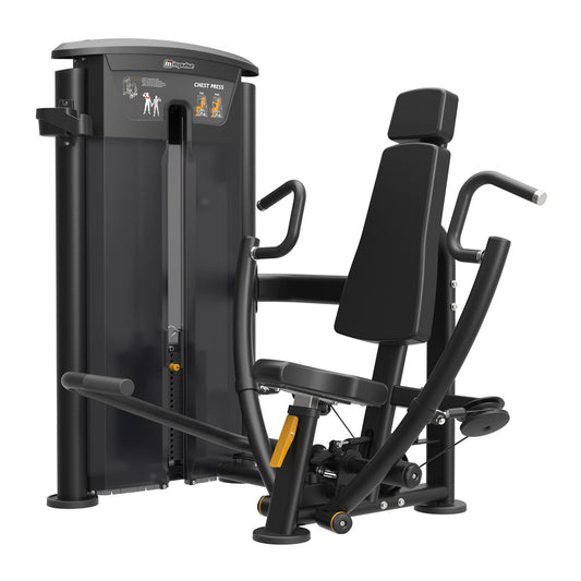 Impulse Fitness Brustpresse IT9501 Chest Press, 90kg Gewichtsblock, Black Edition
