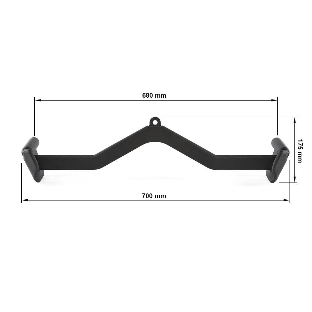 Lat pulldown handle - 70 cm grip width - wrist axis inside